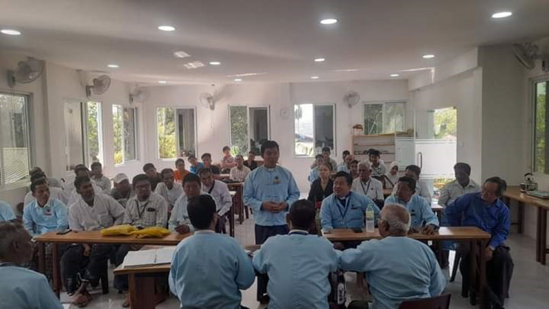 လပါတ်အစည်းအဝေးနှင့် မြို့နယ်အဆင့်ဖွဲ့စည်းမည့် အမှုဆောင်စာရင်း ညှိနှိုင်းအစည်းအဝေးကို ၂၀၂၄ ခုနှစ် မတ်လ ၁၉ ရက် အင်္ဂါနေ့ နံနက် (၉)နာရီအချိန်တွင် လှည်းကူးမြို့၊ ဒု ဥက္ကဌ ခရစ်ယာန် ဦးသောမတ်စ် မျိုးဝင်း ၏ နေအိမ်တွင် ကျင်းပ