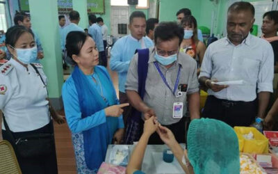 ပြည်ထောင်စု သမ္မတ မြန်မာနိုင်ငံ ဘာသာပေါင်းစုံချစ်ကြည်ညီညွတ်ရေးအဖွဲ့ (ဗဟို) ခန်းမ၌ ၂၀၂၄ ခုနှစ် မေ လ ၆ ရက်နေ့ နံနက် ၉ နာရီတွင် ပဉ္စမအကြိမ်မြောက် ဒါနဥပပါရမီ စုပေါင်း သွေးလှူဒါန်းပွဲကျင်းပ