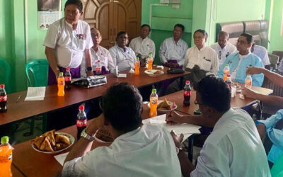 ပြည်ထောင်စုသမ္မတမြန်မာနိုင်ငံတော်ဘာသာပေါင်းစုံချစ်ကြည်ညီညွတ်ရေးအဖွဲ့ (ဗိုလ်တထောင် ခရိုင်)၏ လပတ်အစည်းအဝေး ၁/၂၀၂၅ နှင့်မြို့နယ်အလုပ်အမှုဆောင်များ တွေ့ဆုံပွဲ့အခမ်းအနားကို ၂၅.၀၁.၂၀၂၅ ခုနှစ်၊ဇန်နဝါရီ ၂၅ ရက်တွင်ကျင်းပ