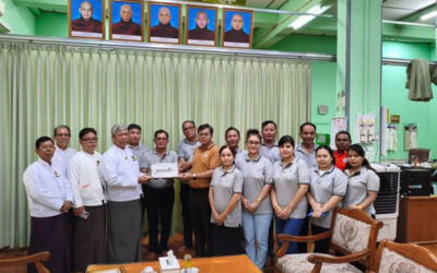 ပြည်ထောင်စုသမ္မတမြန်မာနိုင်ငံတော်ဘာသာပေါင်းစုံချစ်ကြည်ညီညွတ်ရေးအဖွဲ့မှ ကမ္ဘာအေးစေတီတော်သို့သွားရောက်၍အလှူငွေလှူဒါန်း