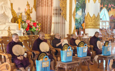 ပြည်ထောင်စုသမ္မတမြန်မာနိုင်ငံတော် ဘာသာပေါင်းစုံချစ်ကြည်ညီညွတ်ရေးအဖွဲ့ (သင်္ဃန်းကျွန်းခရိုင်)၏တတိယအကြိမ်မြောက် ဝါဆိုသင်္ကန်းဆက်ကပ်လှူဒါန်းပွဲအခမ်းအနားသို့ (ဗဟို)ဥက္ကဋ္ဌ တက်ရောက်