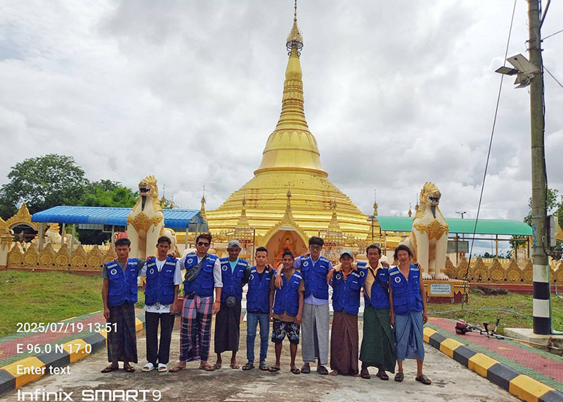 ပြည်ထောင်စုသမ္မတမြန်မာနိုင်ငံတော် ဘာသာပေါင်းစုံချစ်ကြည်ညီညွတ်ရေးအဖွဲ့(မှော်ဘီခရိုင်)မှဘုရားစေတီပုထိုးများအားသန့်ရှင်းရေးများပြုလုပ်ဆောင်ရွက်